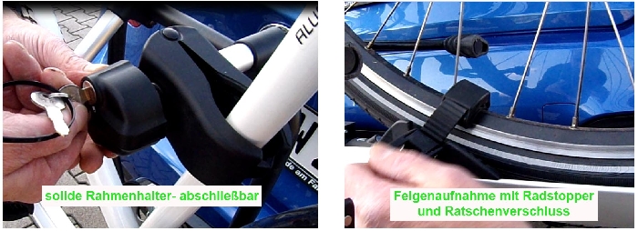 ALUTRANS Impuls Premium XL faltbar f. AHK, !! Empfehlung !! Aktionspreis ! AHK Fahrradträger für 2 Fahrräder